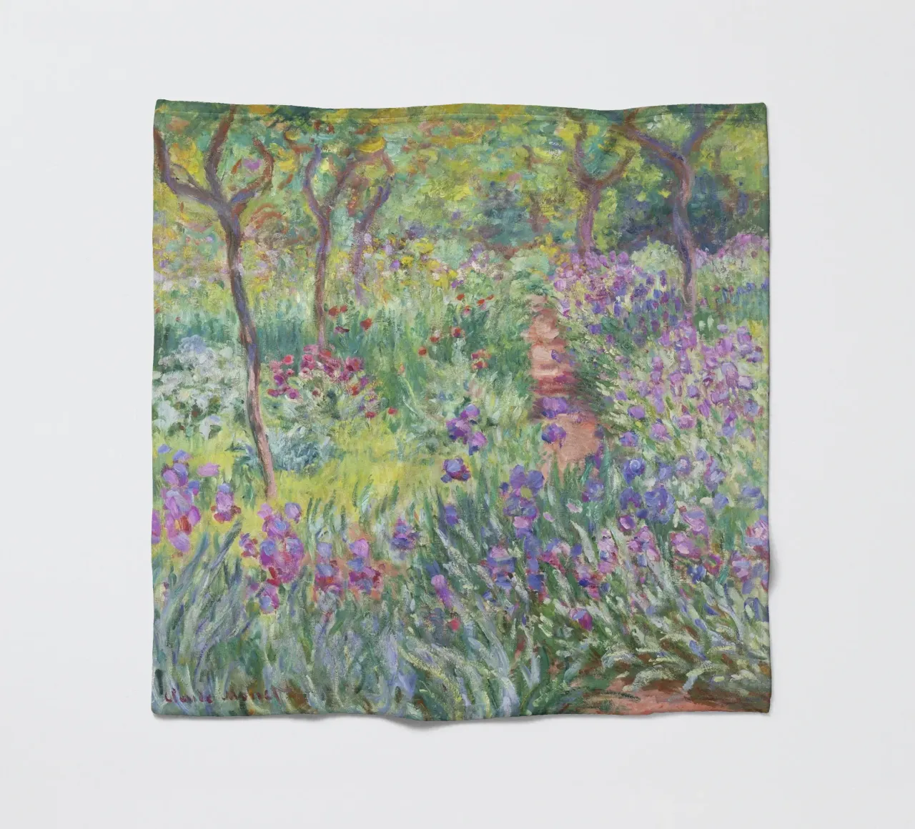 Il giardino dell'artista a Giverny (1900) di Claude Monet coperta in pile da Art History