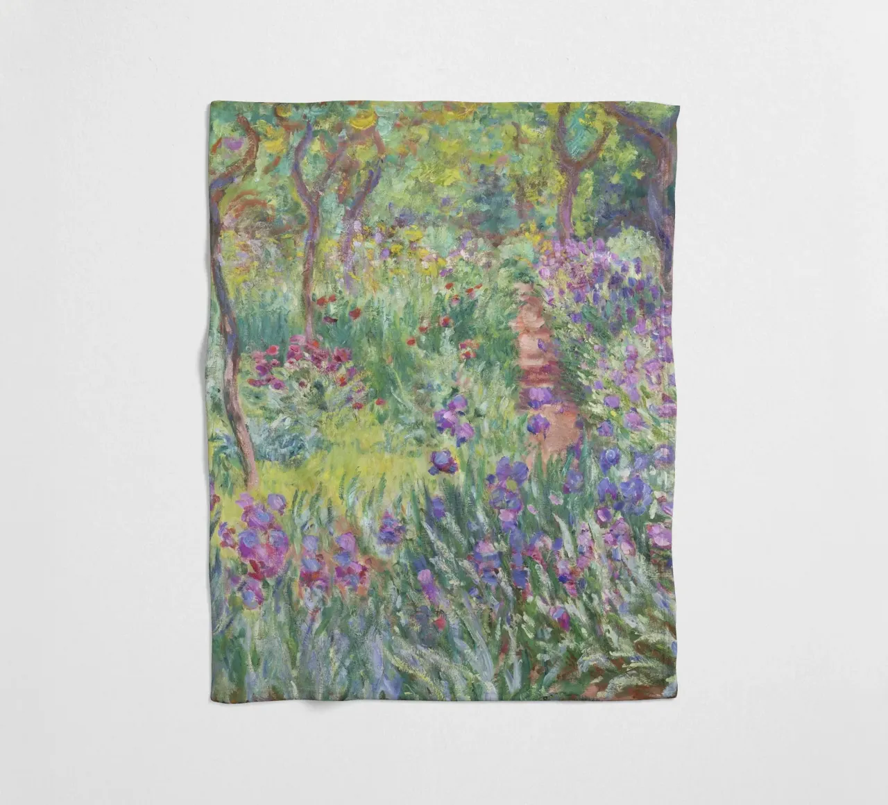 Il giardino dell'artista a Giverny (1900) di Claude Monet coperta in pile da Art History