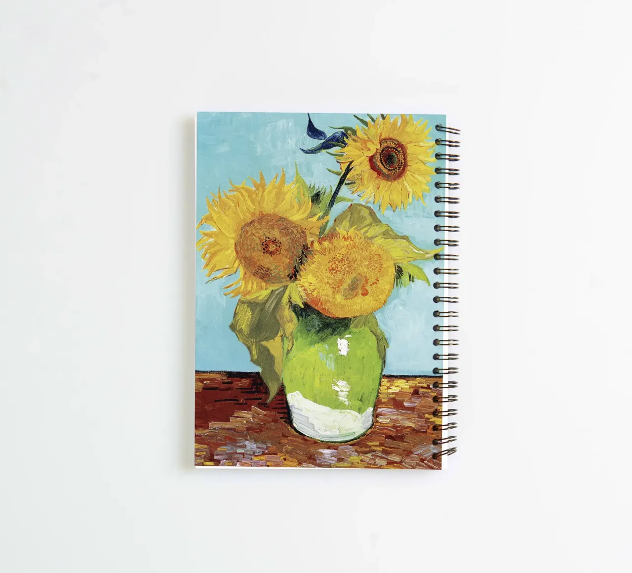 Vaso con tre girasoli (1888) di Vincent van Gogh diario ad anelli da Art History
