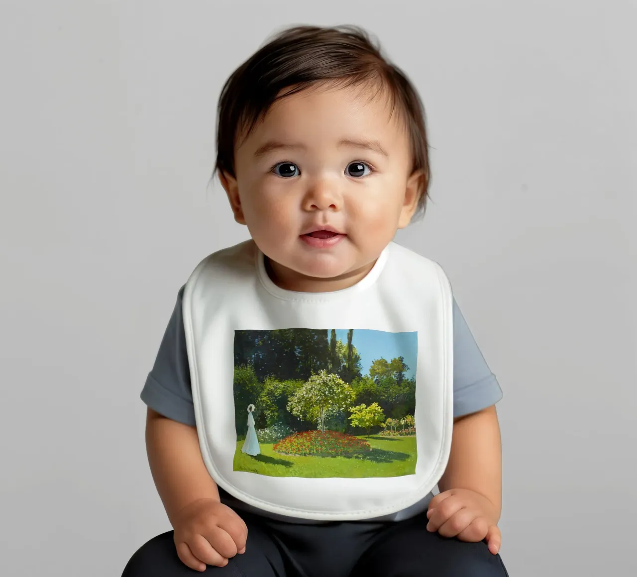 Signora in giardino (1867) di Claude Monet bavaglino da Monet Art Prints