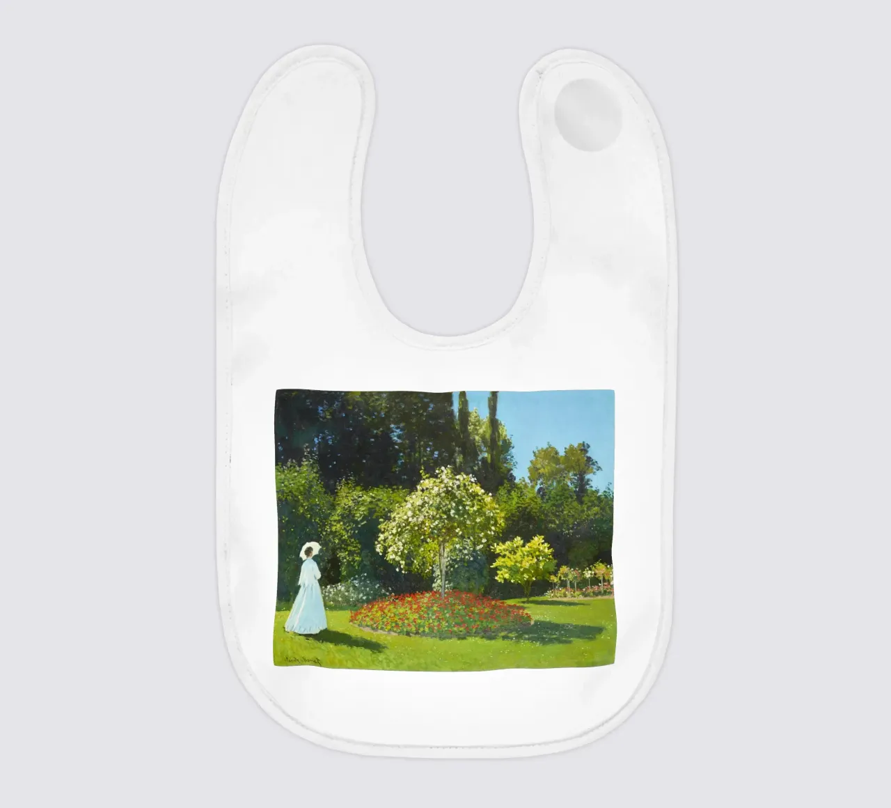 Signora in giardino (1867) di Claude Monet bavaglino da Monet Art Prints