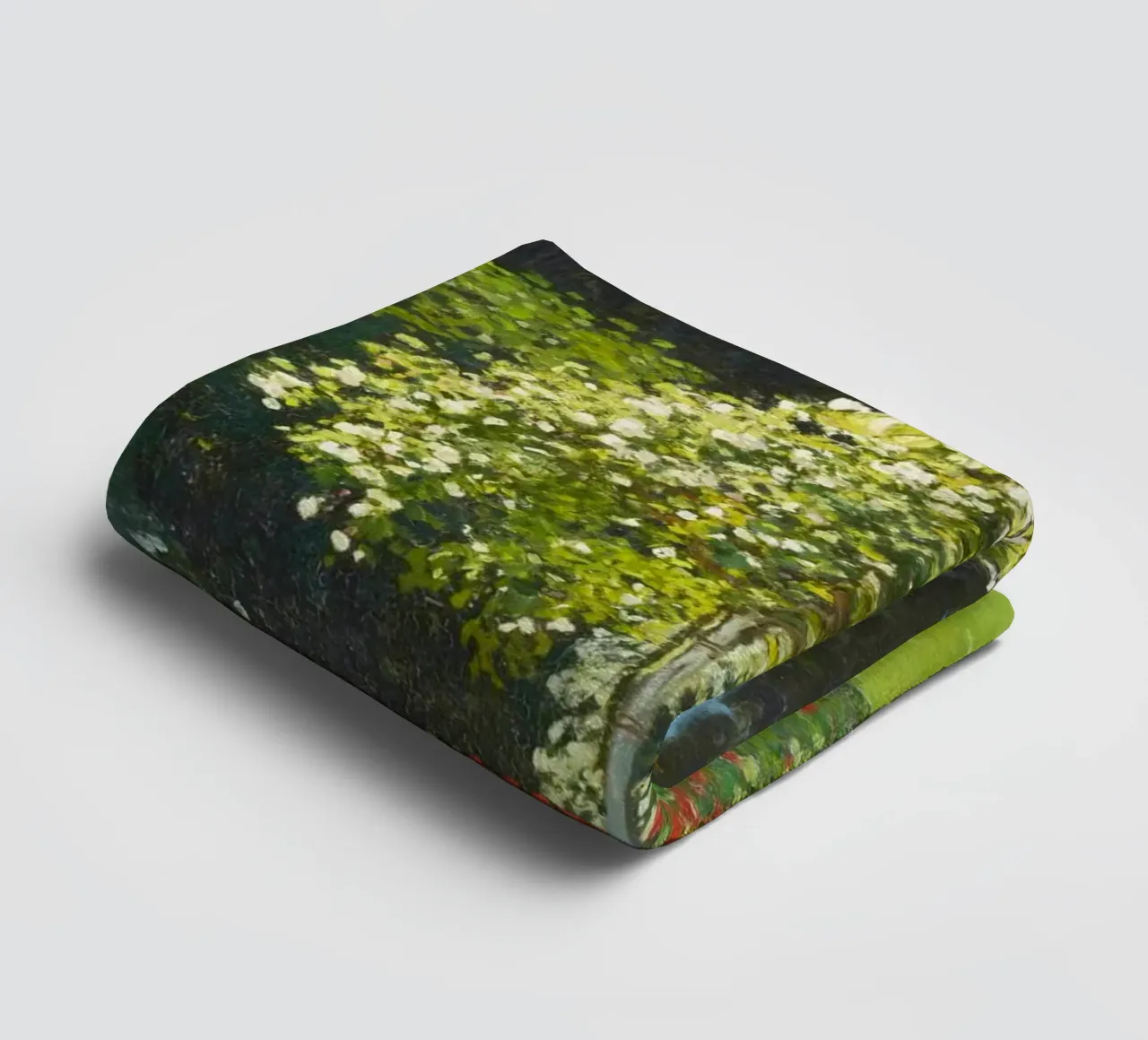 Signora in giardino (1867) di Claude Monet asciugamano da bagno da Monet Art Prints