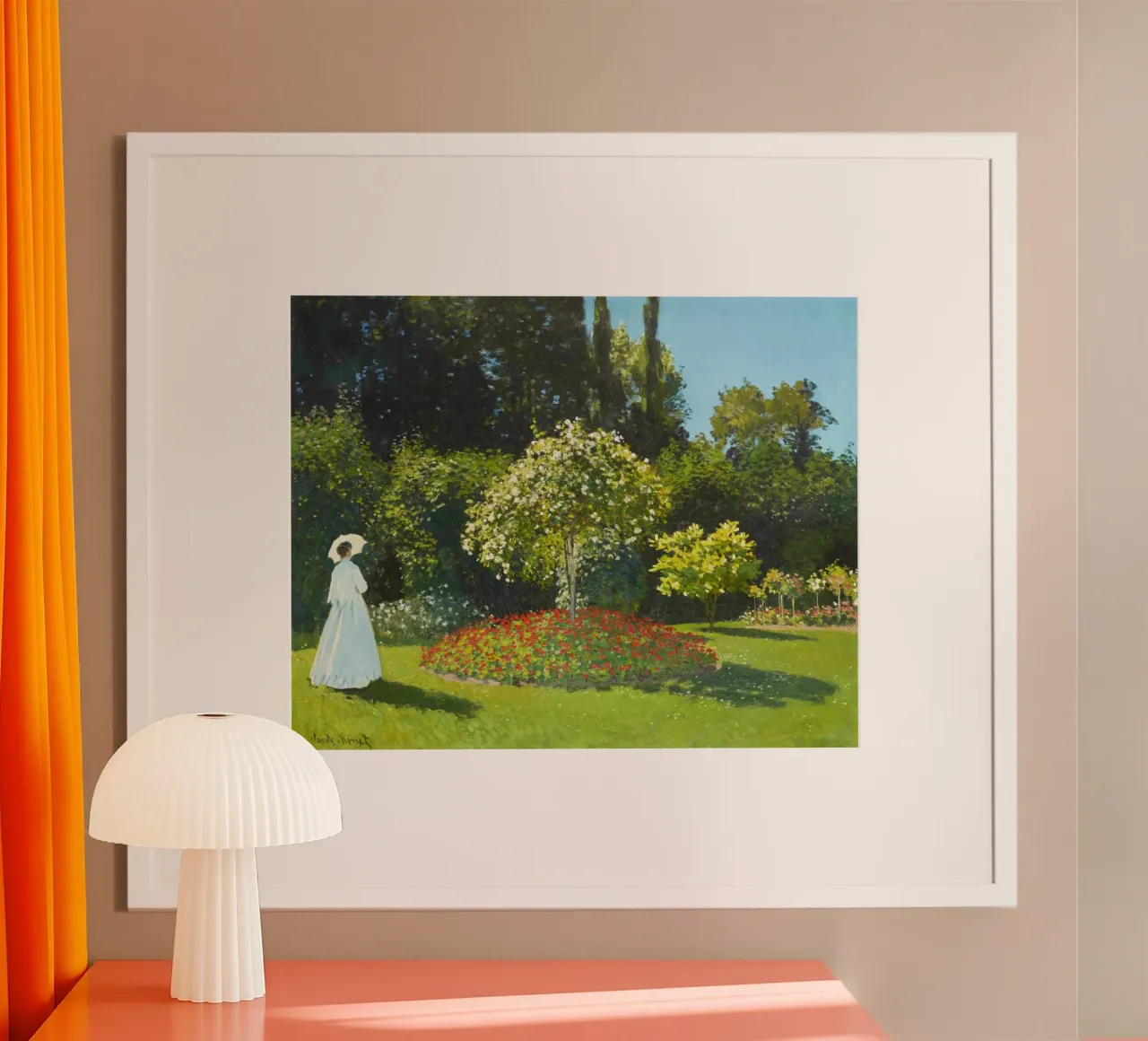 Signora in giardino (1867) di Claude Monet carta hahnemühle da Monet Art Prints