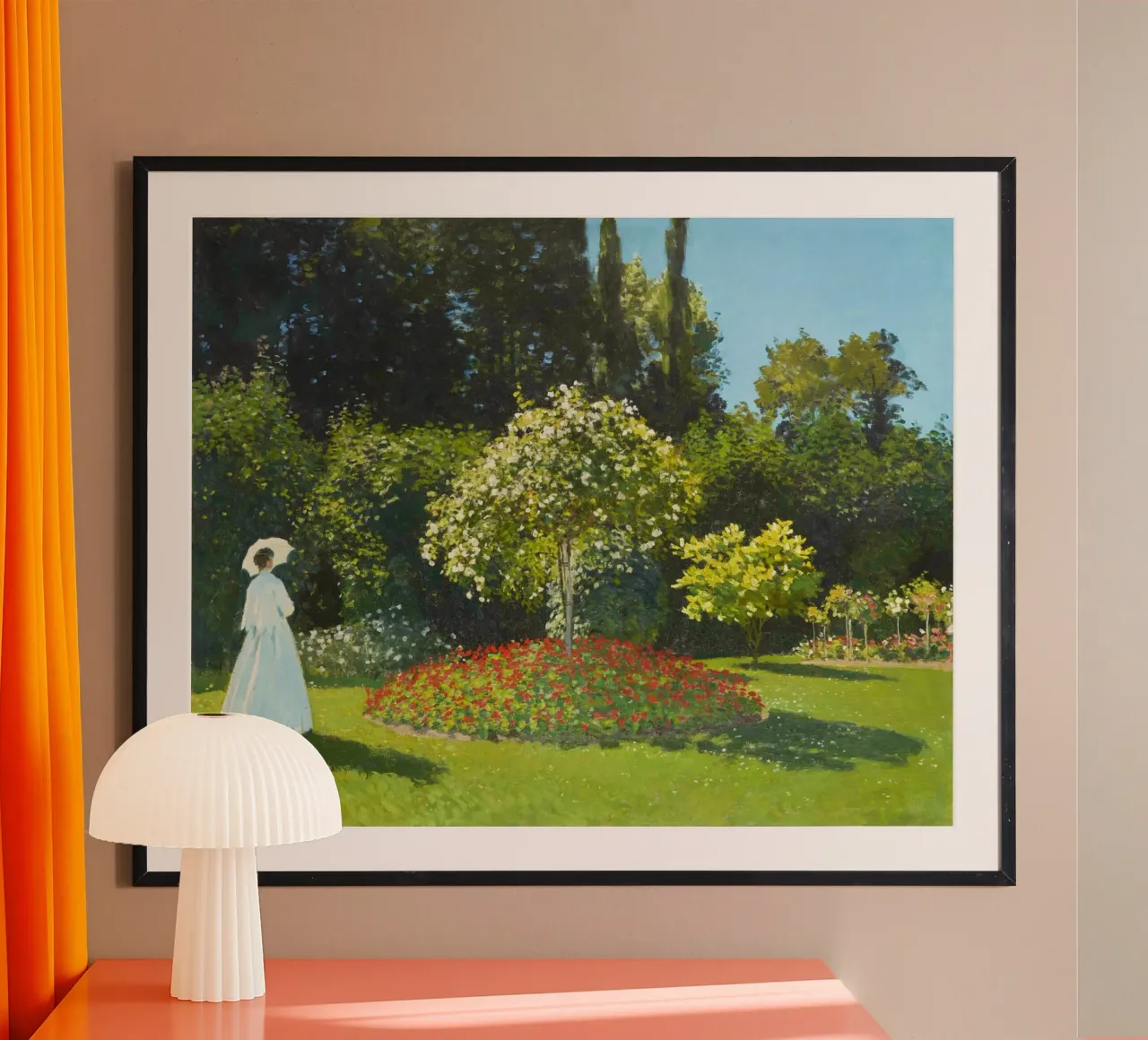 Signora in giardino (1867) di Claude Monet poster da Monet Art Prints