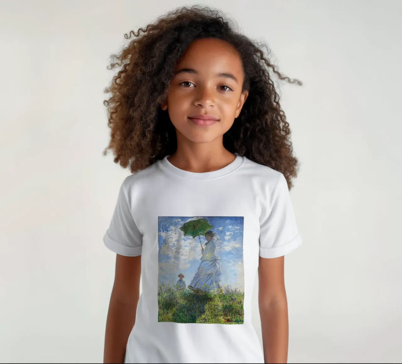 Madame Monet e suo figlio (1875) di Claude Monet t-shirt bambini da Monet Art Prints