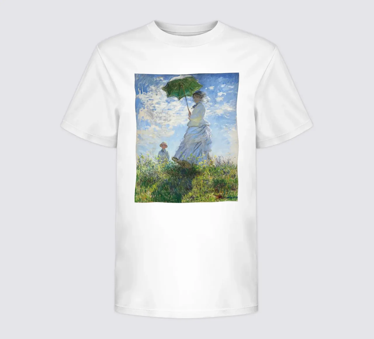 Madame Monet e suo figlio (1875) di Claude Monet t-shirt bambini da Monet Art Prints