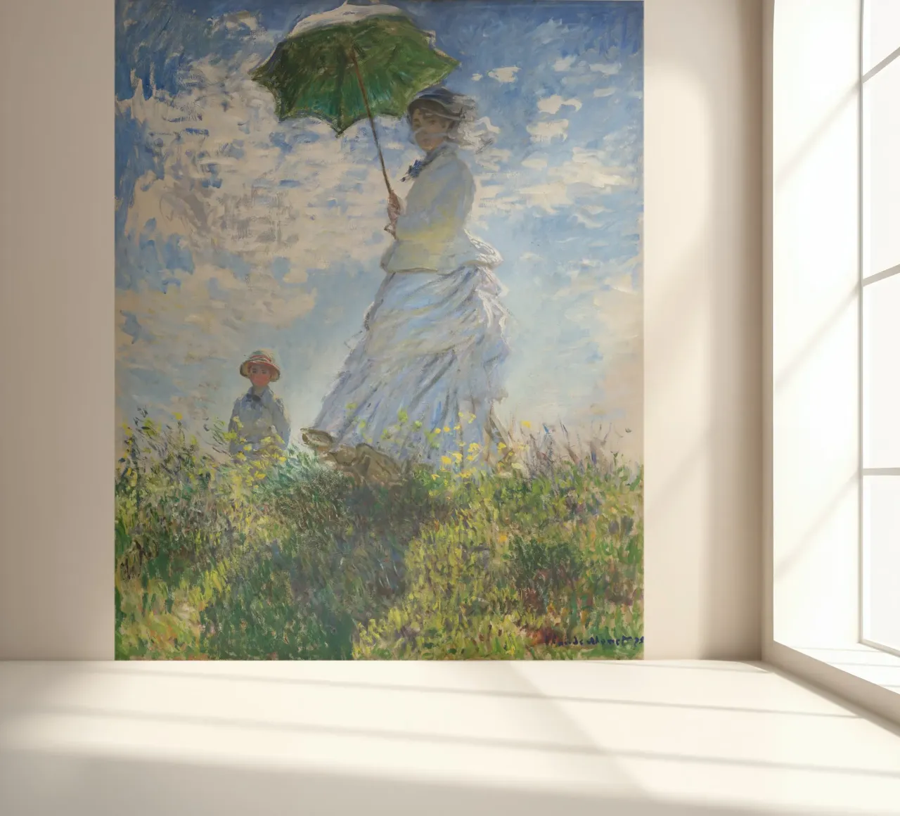 Madame Monet et son fils (1875) par Claude Monet papier peint photo de Monet Art Prints
