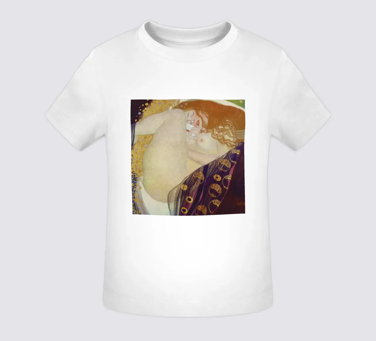 Danaë (1907-08) di Gustav Klimt maglietta neonato da Gustav Klimt ART Prints