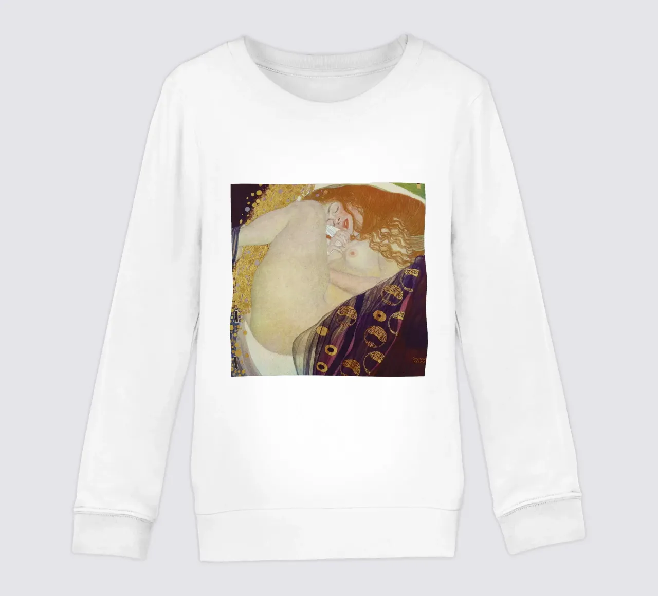 Danaë (1907-08) di Gustav Klimt felpa bambino da Gustav Klimt ART Prints