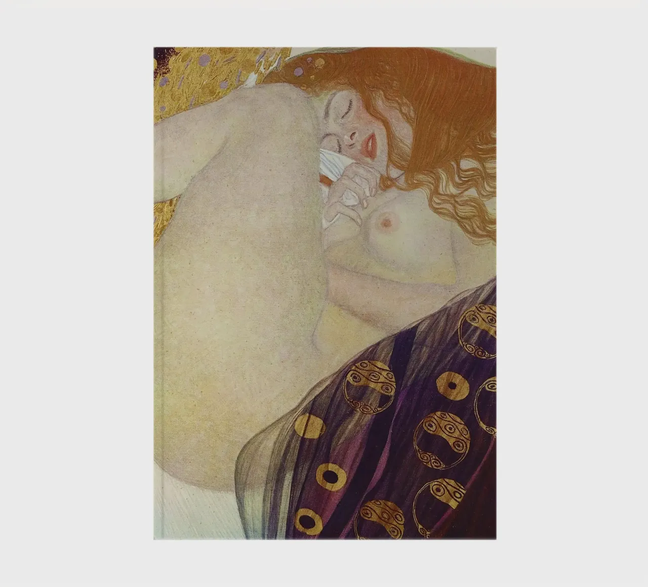 Danaë (1907-08) by Gustav Klimt notebook by Gustav Klimt ART Prints