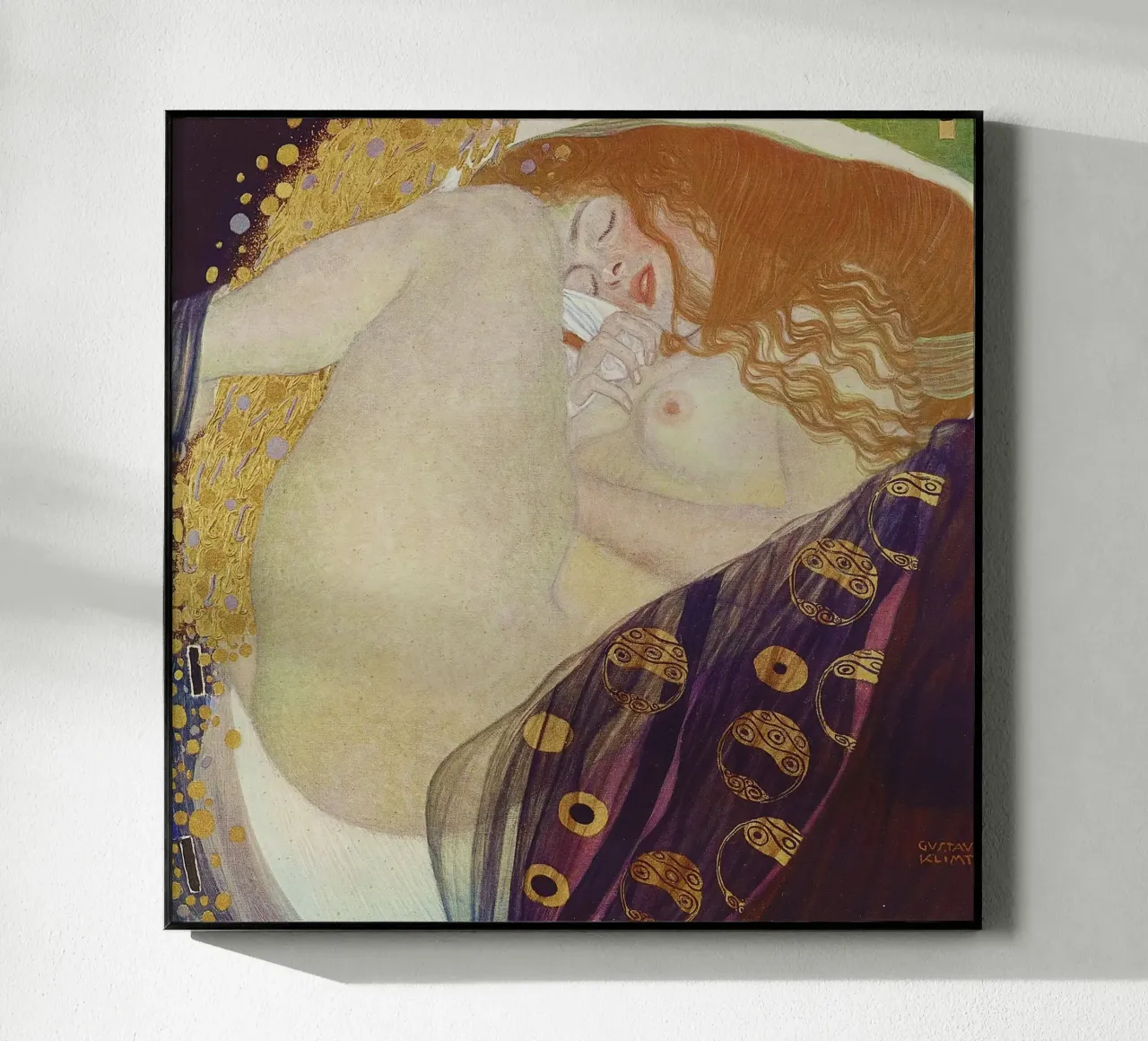 Danaë (1907-08) di Gustav Klimt plexiglass da Gustav Klimt ART Prints