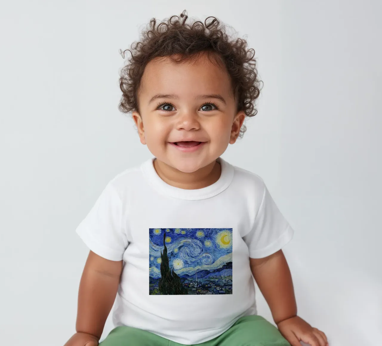 Notte stellata di Vincent van Gogh maglietta neonato da Van Gogh Prints