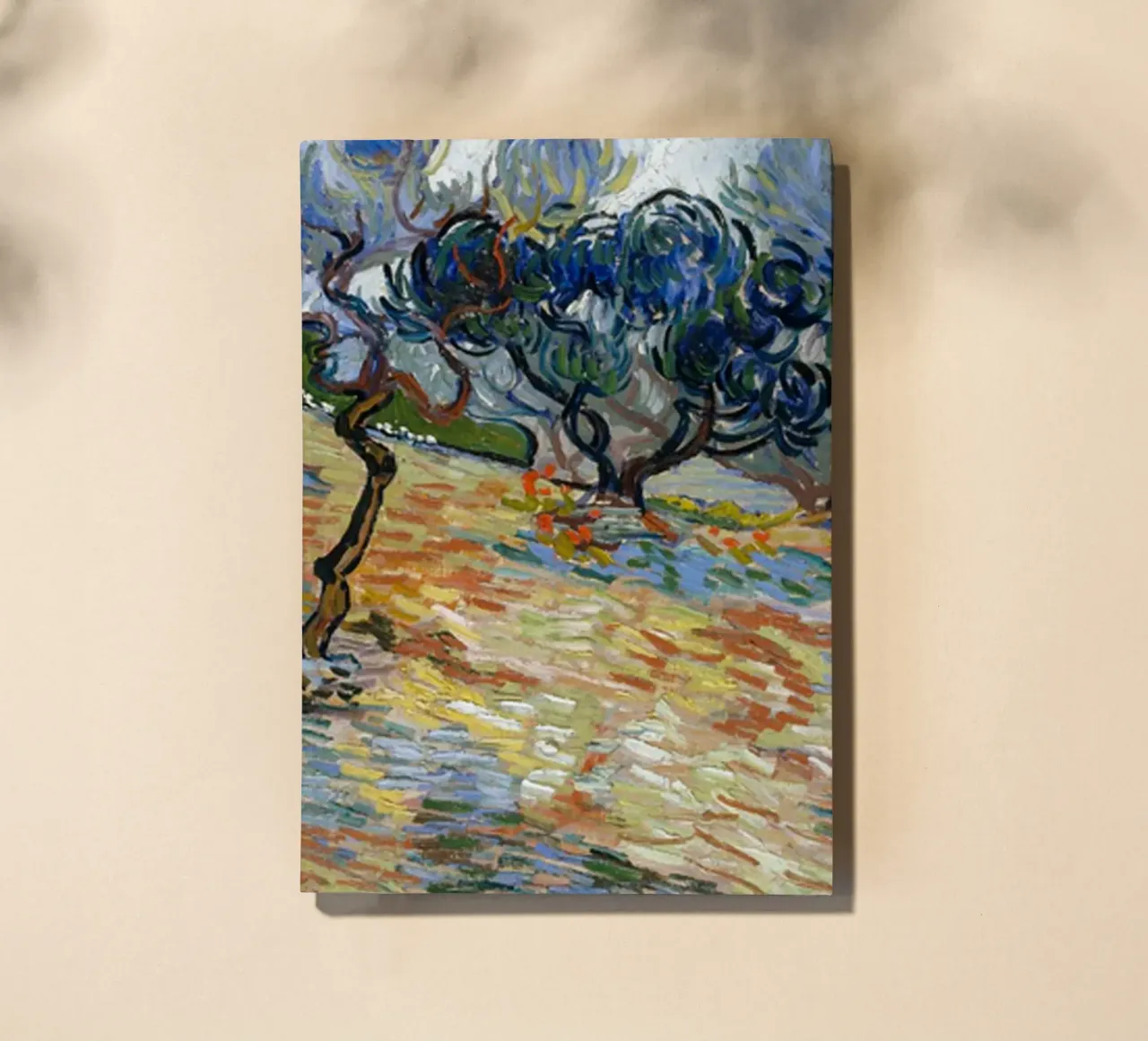 Olive Trees with Red Earth 1889 notebook by ValerieArt