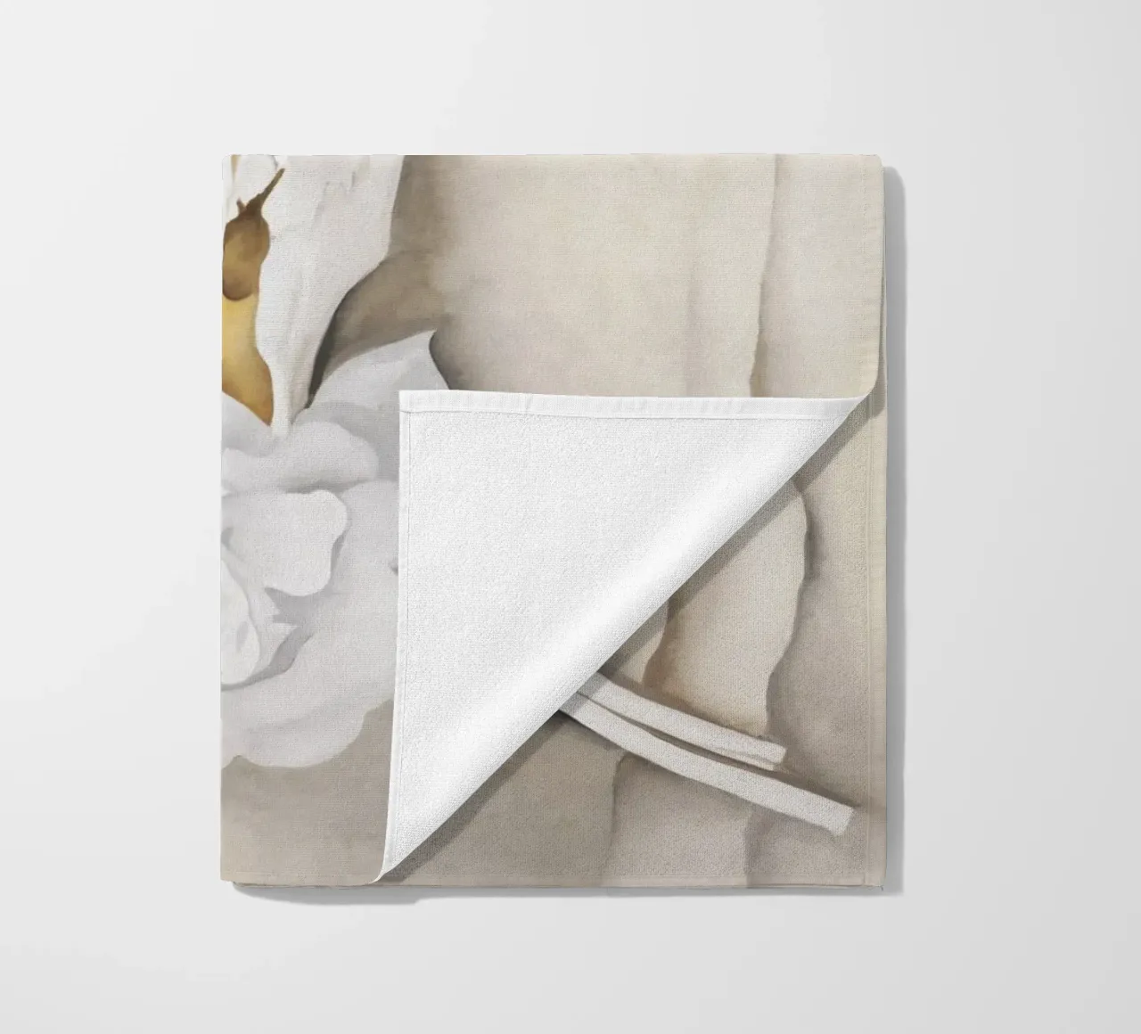 Cow’s Skull with Calico Roses by Georgia O’Keeffe beach towel by Classic Art Prints