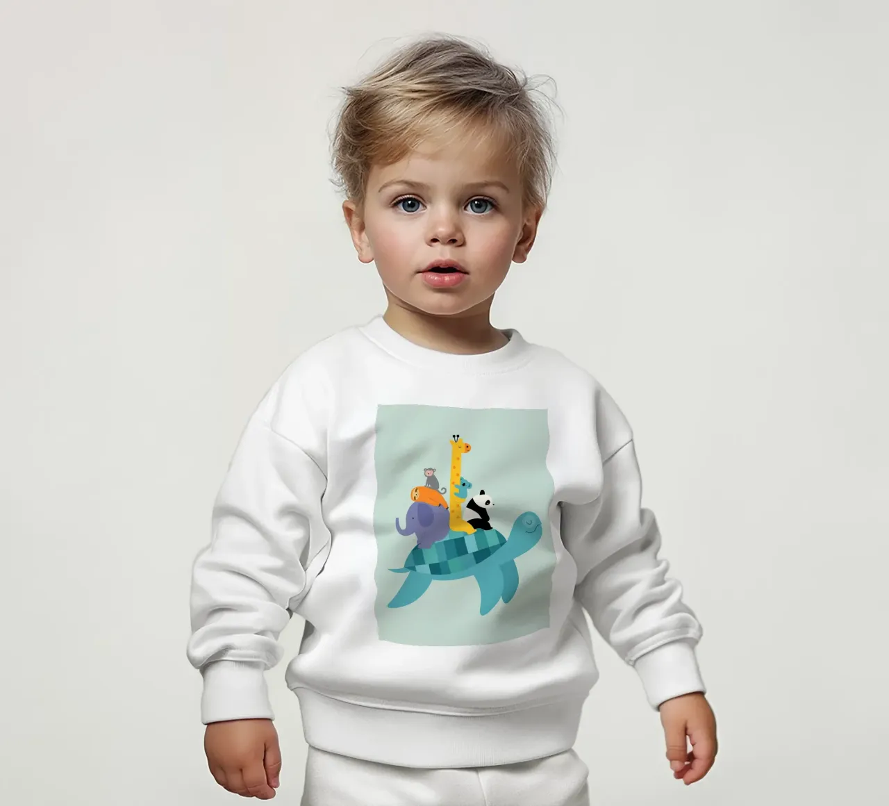 cavalcare il dorso di una tartaruga felpa neonato da frea shop