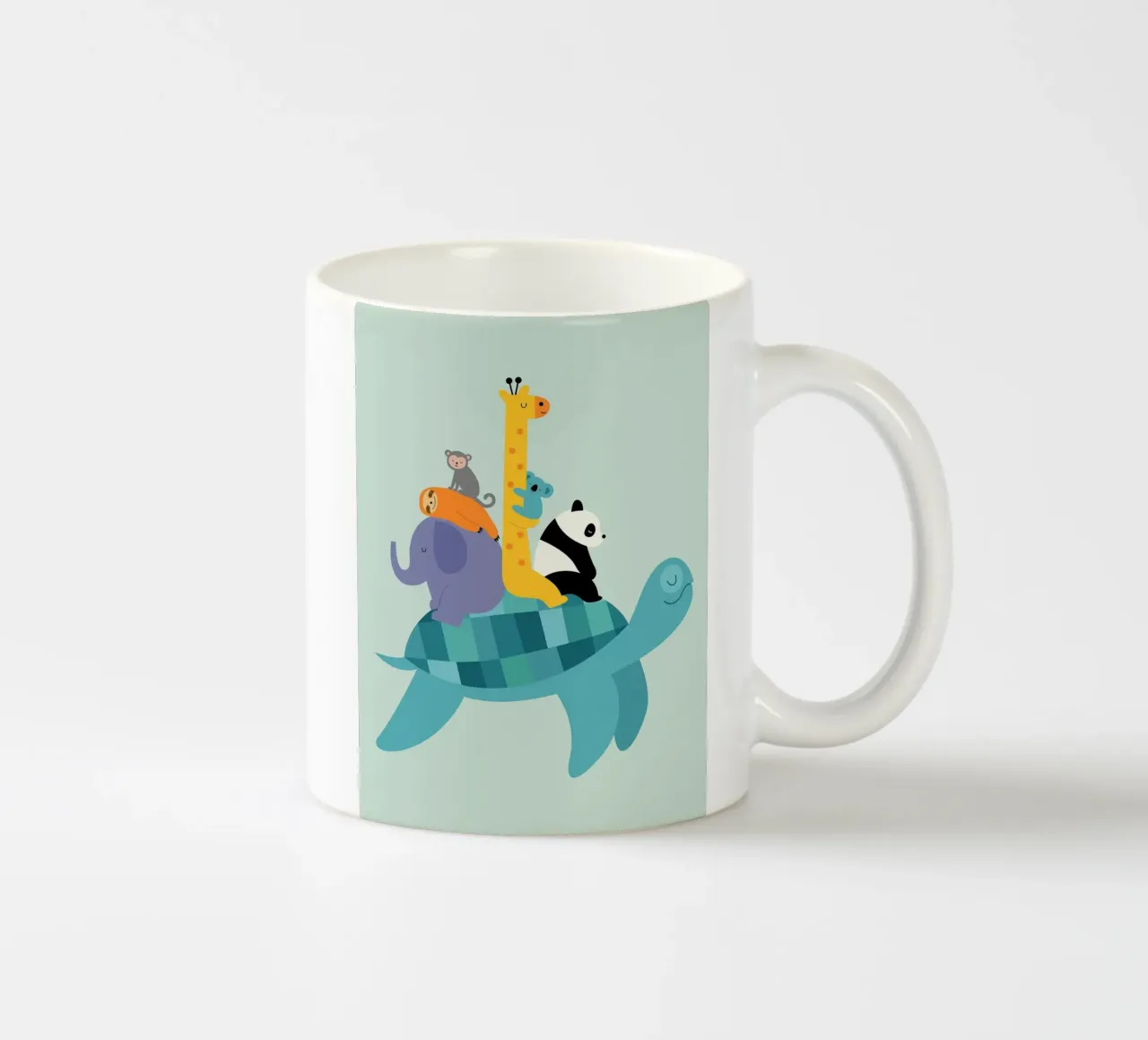 cavalcare il dorso di una tartaruga tazza in ceramica da frea shop