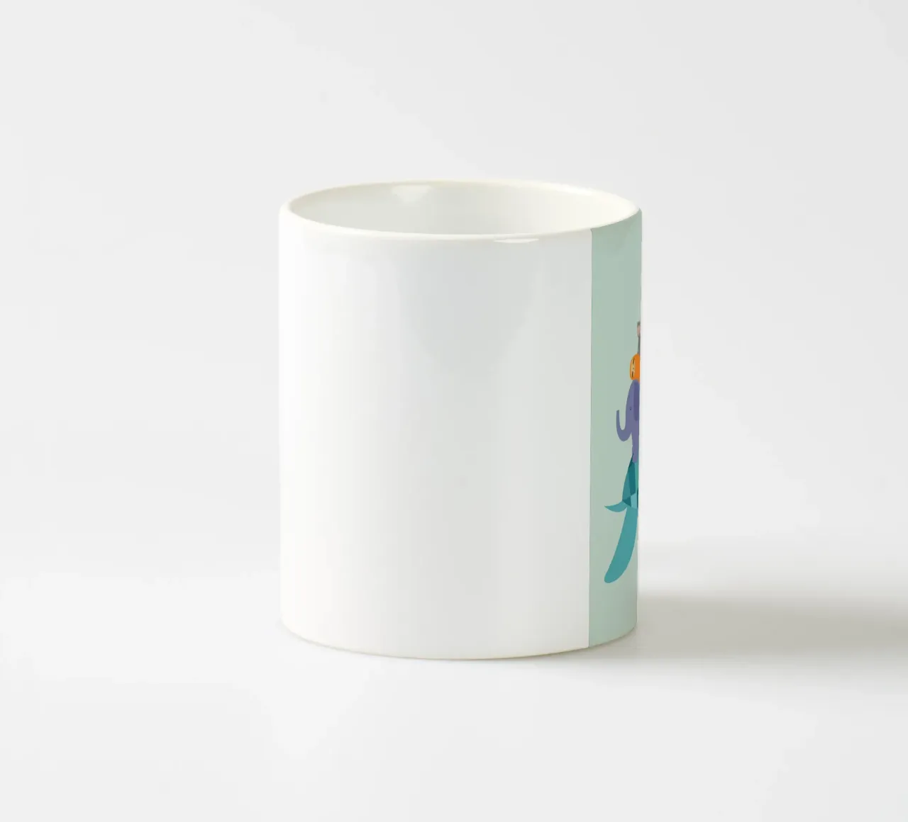 cavalcare il dorso di una tartaruga tazza in ceramica da frea shop