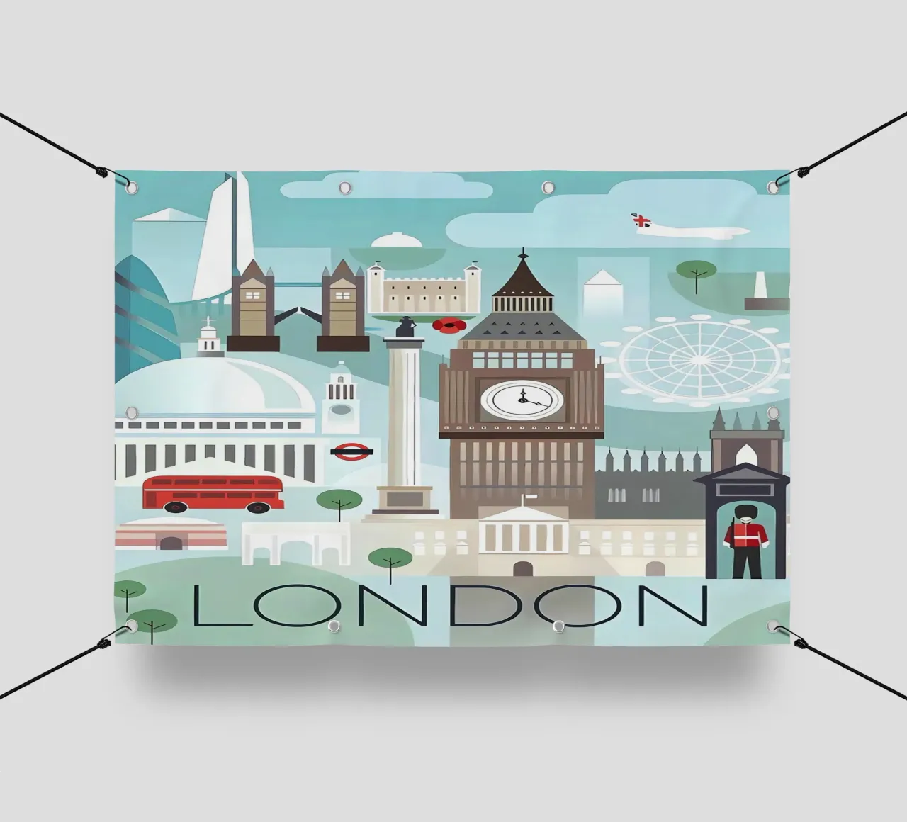 Città di Londra telo in pvc da Verna