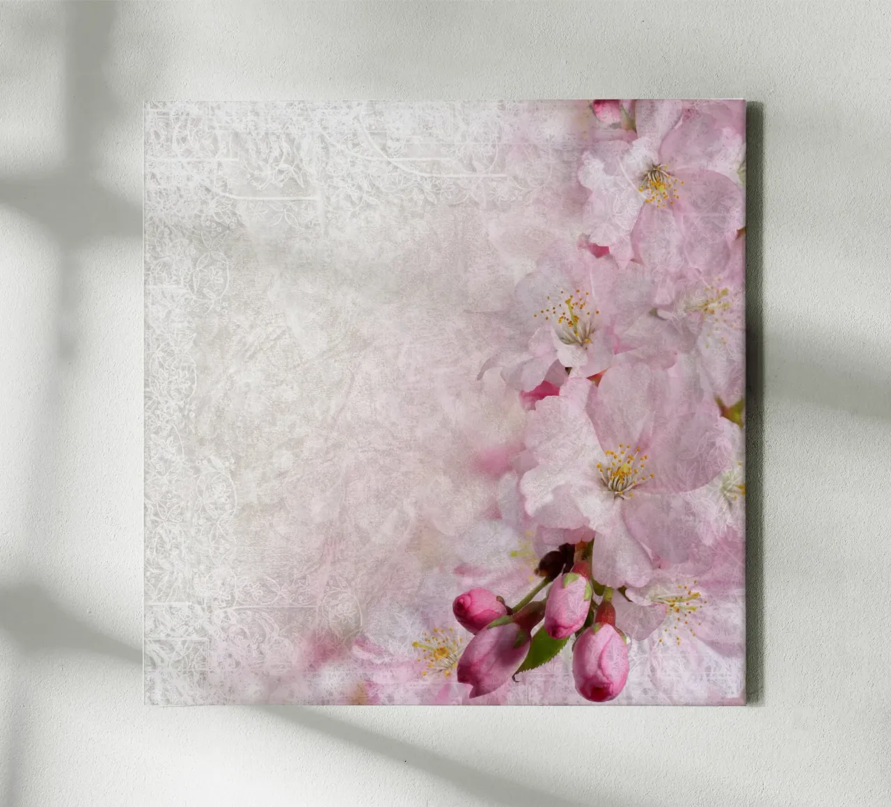 Breath of Sakura canvas with Floater frame by Bold Blooms