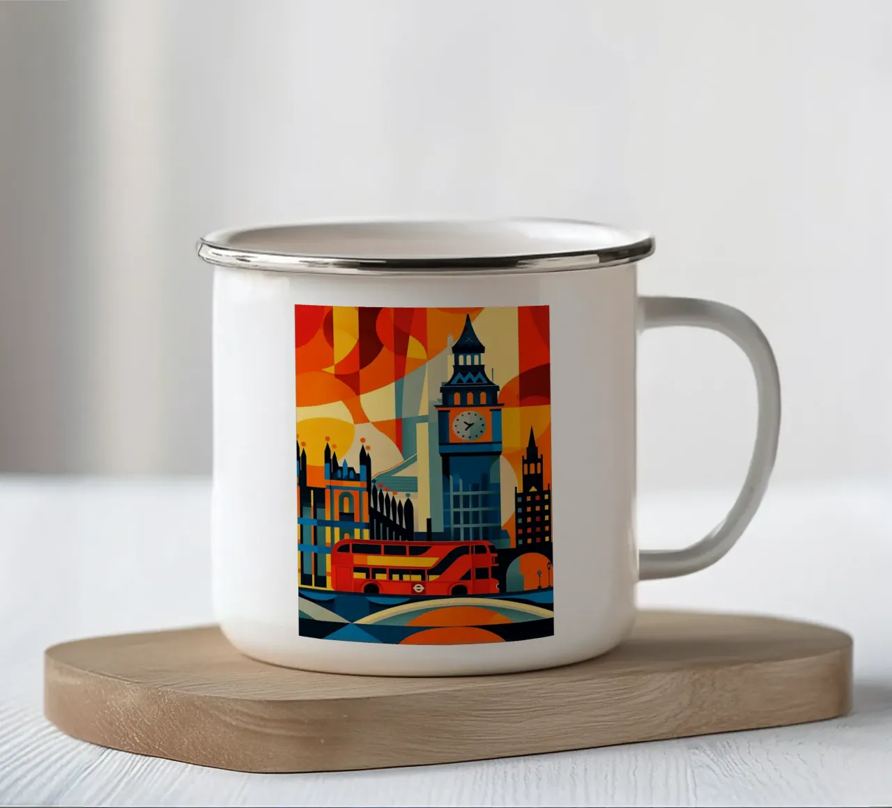London tazza in smalto da Verna