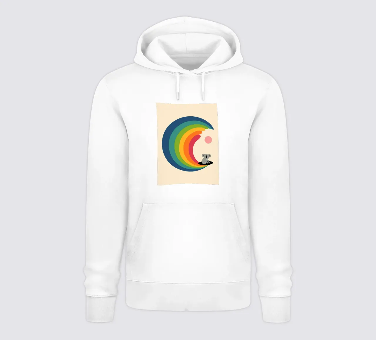 koala sulla luna crescente felpa con cappuccio da frea shop