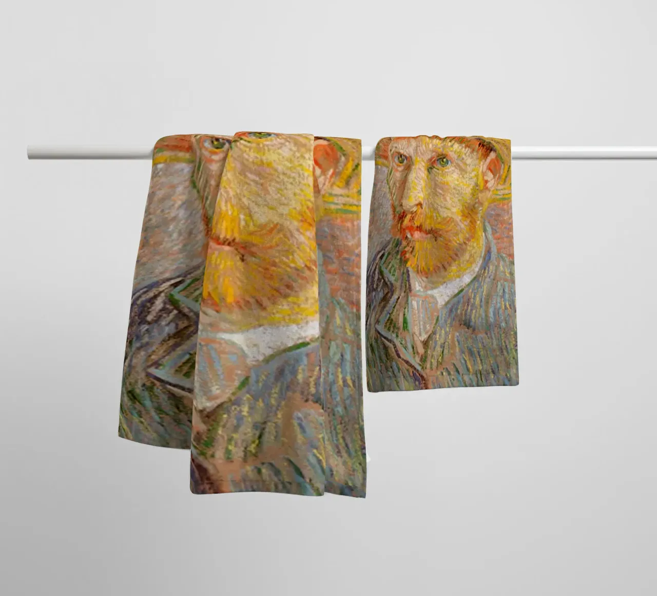 Self Portrait with a Straw Hat 1887 towel by ValerieArt