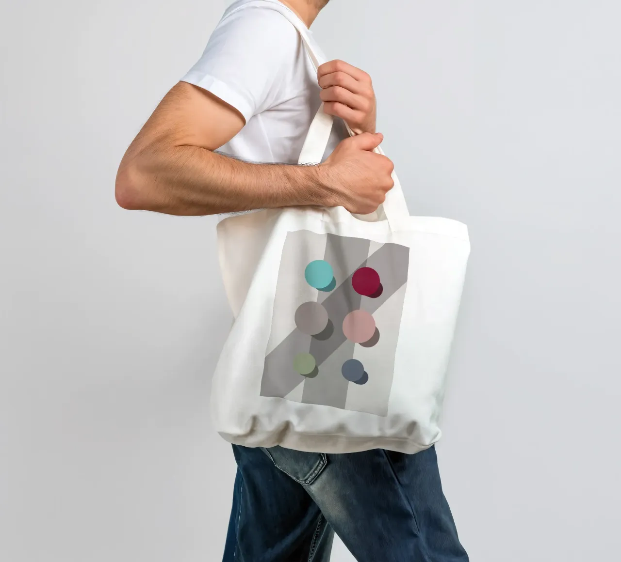 Right Round borsa in juta da Viola