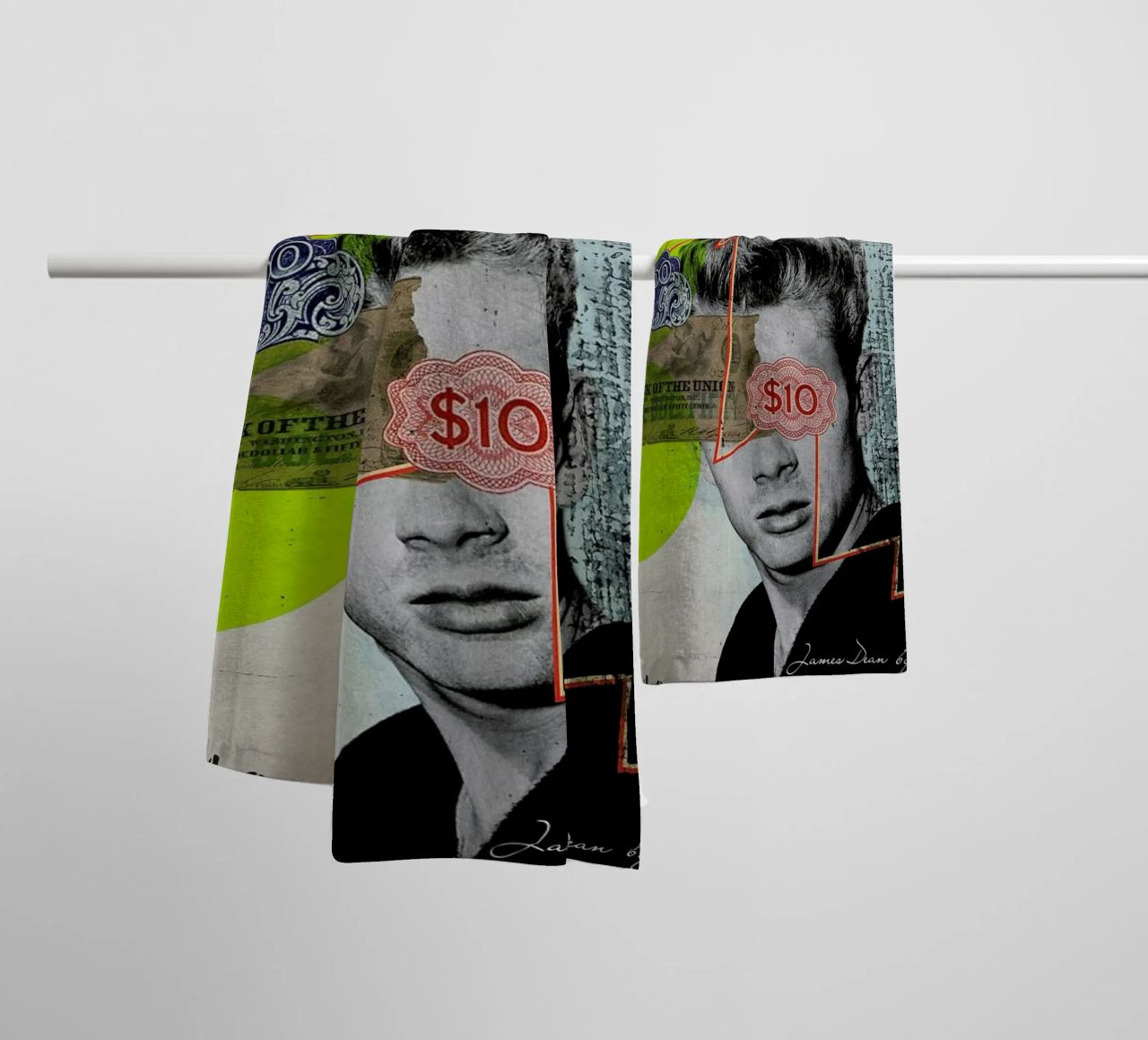 Public Figures: James Dean serviette de bain de Elo Marc