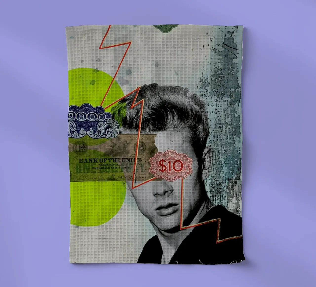 Public Figures: James Dean Geschirrtuch von Elo Marc