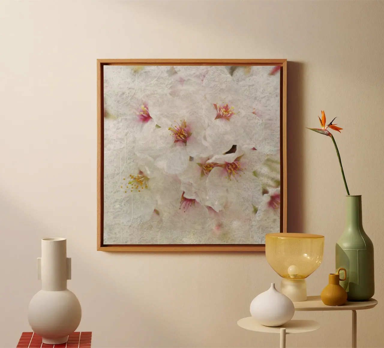 Il respiro di Sakura tela con Cornice a cassetta da Bold Blooms