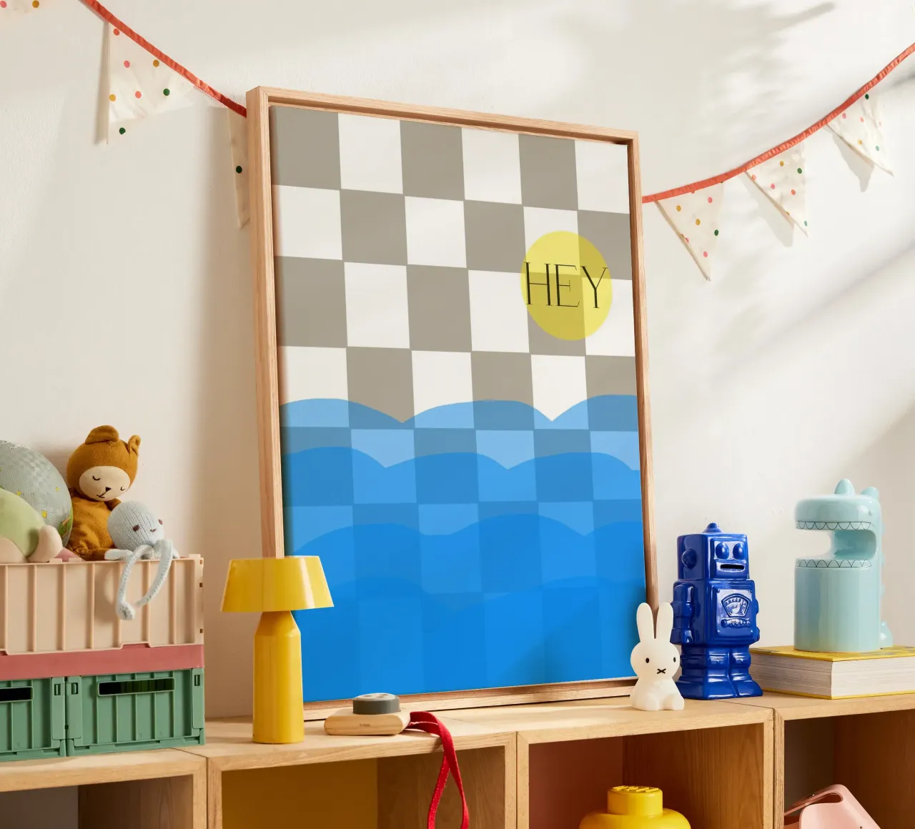 Sunrise canvas met Baklijst van Viola