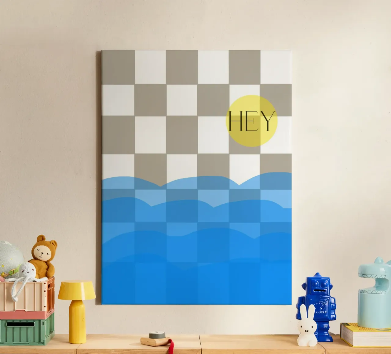 Sunrise canvas met Baklijst van Viola