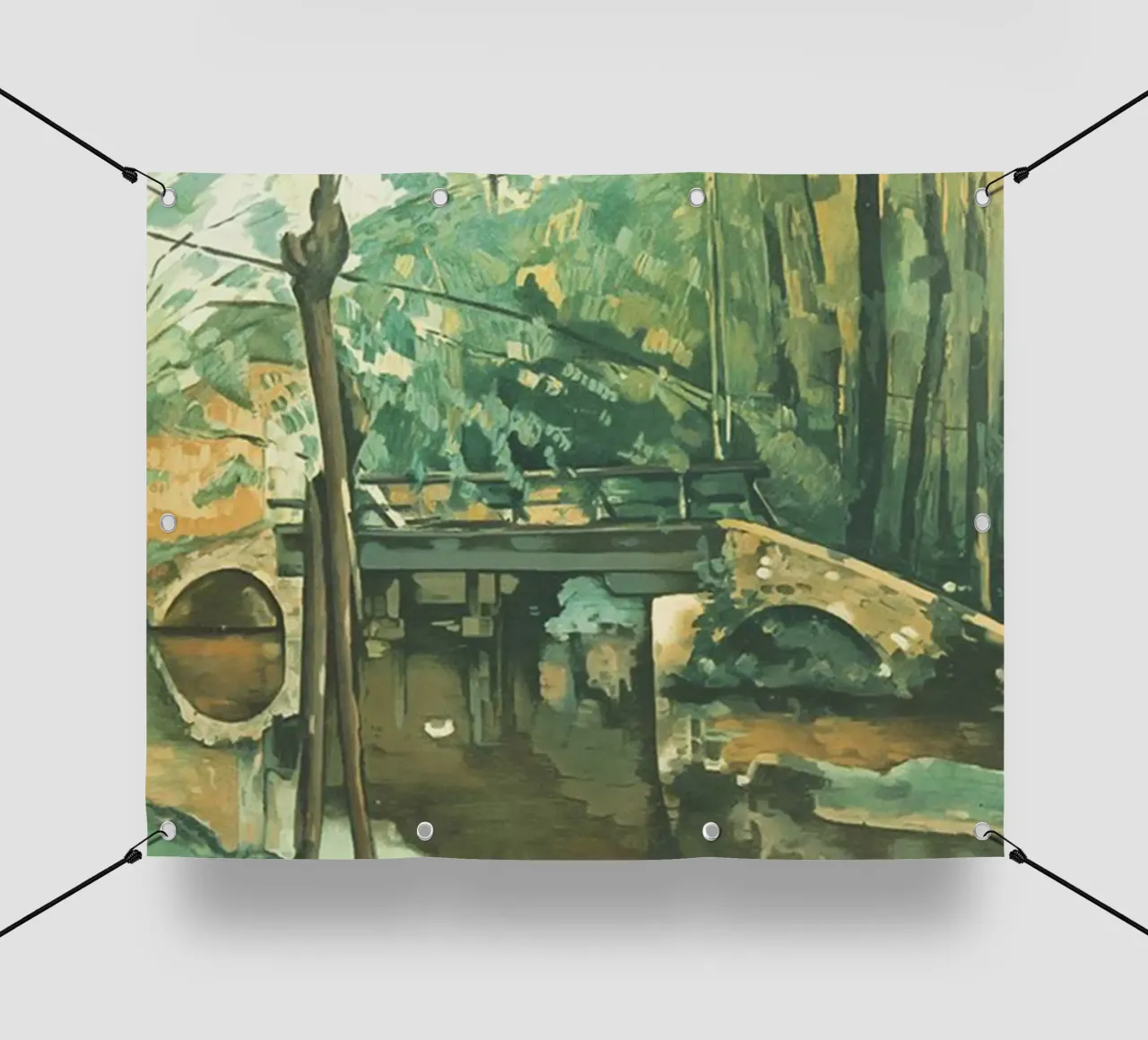 ponte panoramico nel fiume telo in pvc da rewin shop