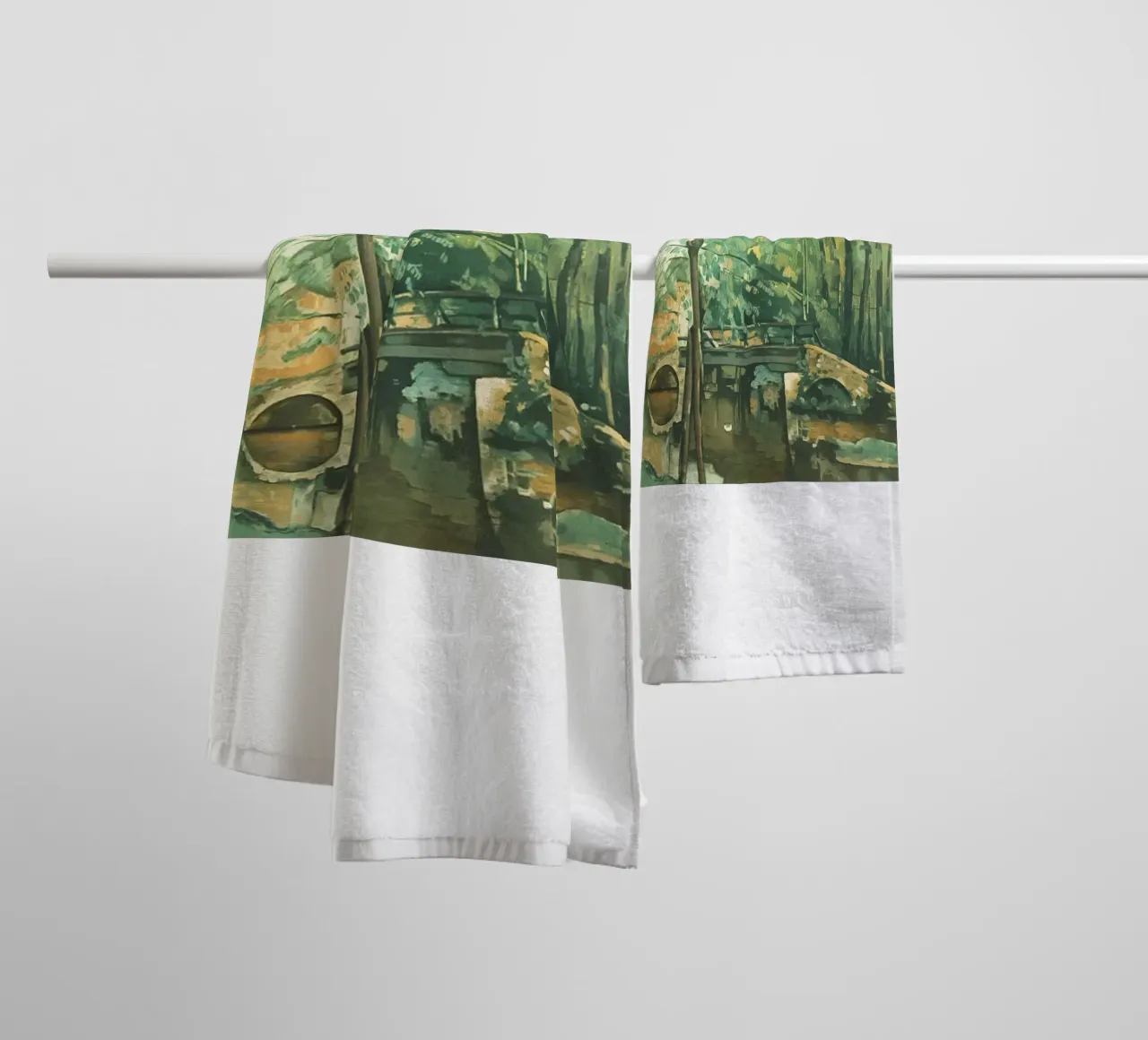 ponte panoramico nel fiume asciugamano da bagno da rewin shop