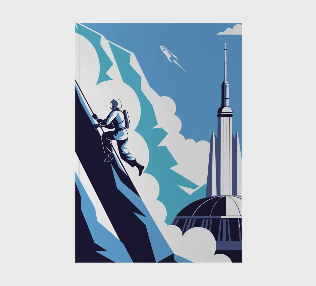 Climbing the Mountain Cliff notebook by STORE PRESENCE