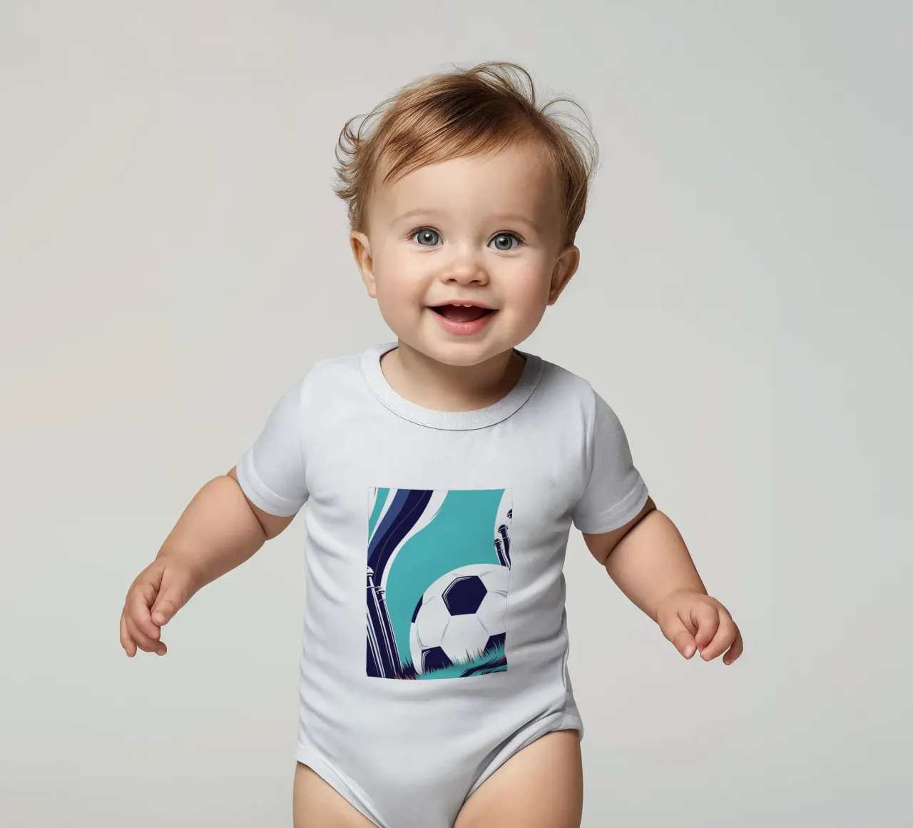 Calcio sull'erba body neonato maniche corte da STORE PRESENCE