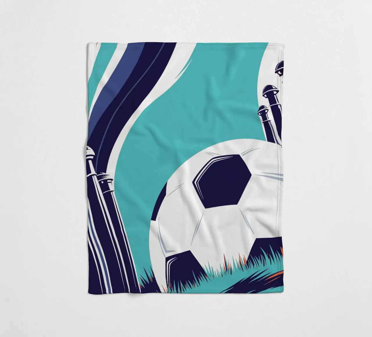 Calcio sull'erba coperta in pile da STORE PRESENCE