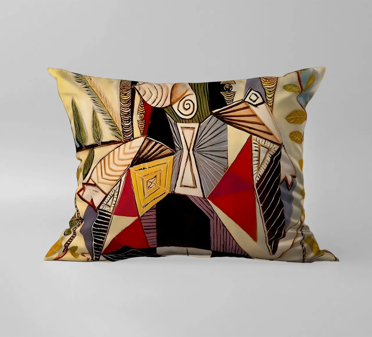 Picasso Dora Maar Seated Cubist Portrait Art Print decorative cushion by homdeco