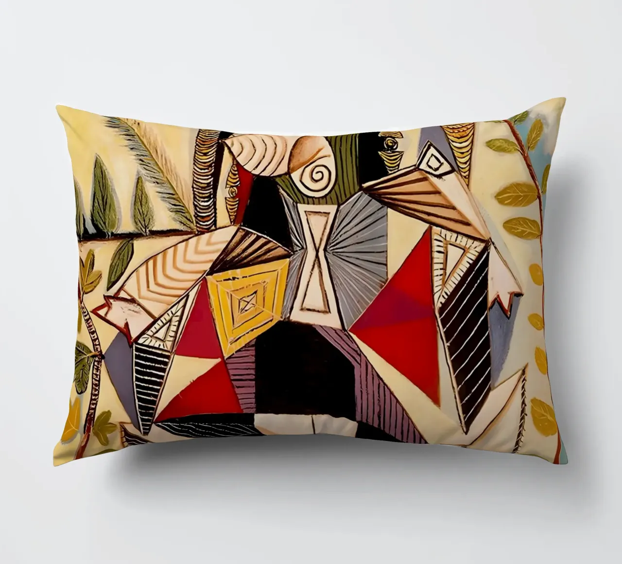 Picasso Dora Maar Seated Cubist Portrait Art Print decorative cushion by homdeco