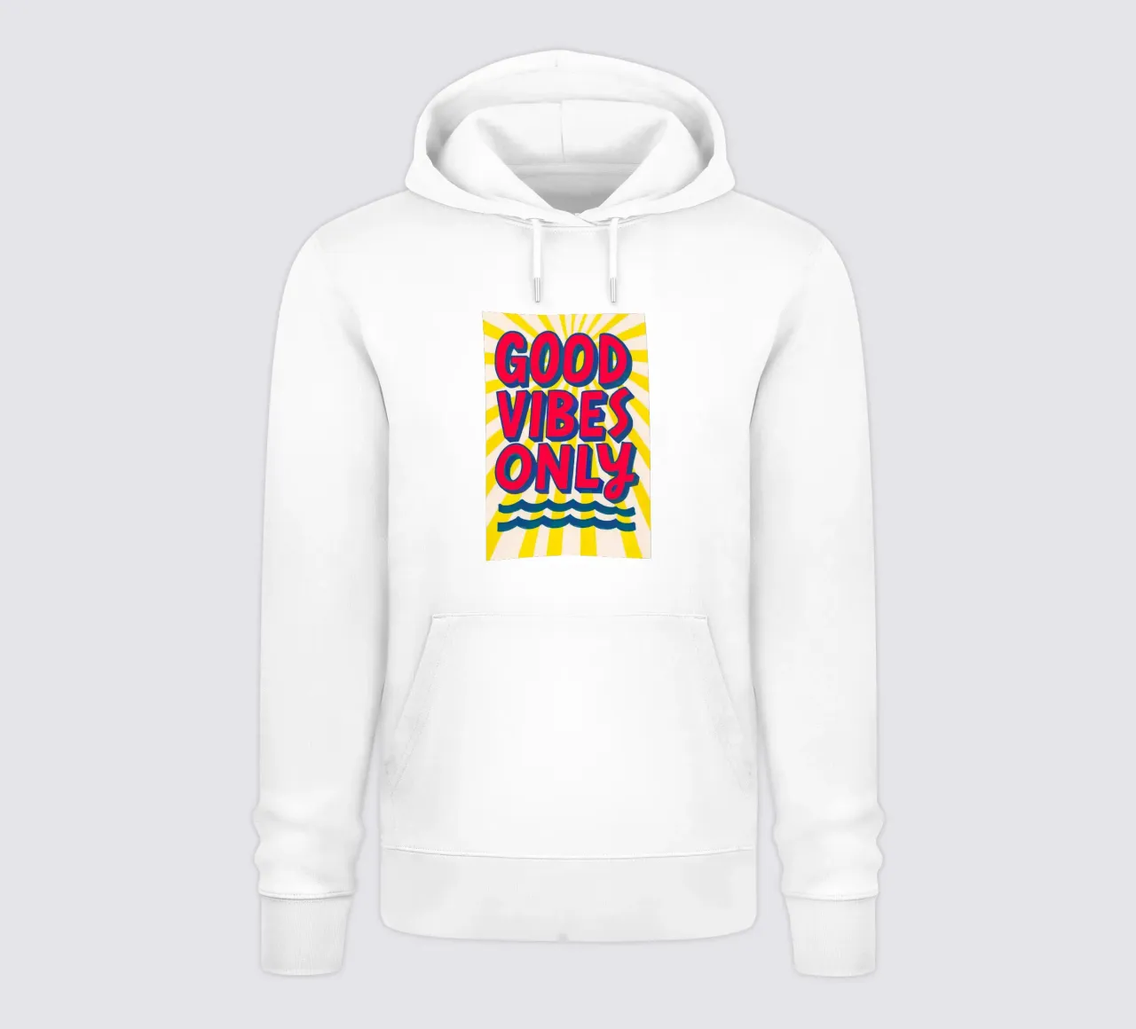 Good Vibes Only - Sole, onde e vibrazioni felpa con cappuccio da QuooodZ by MooodzArt