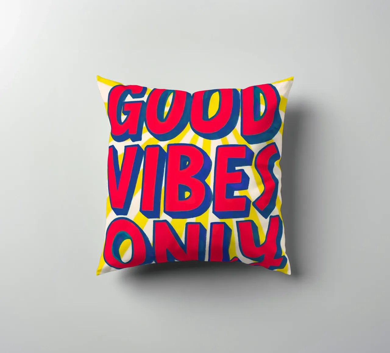 Good Vibes Only - Sole, onde e vibrazioni cuscino da QuooodZ by MooodzArt