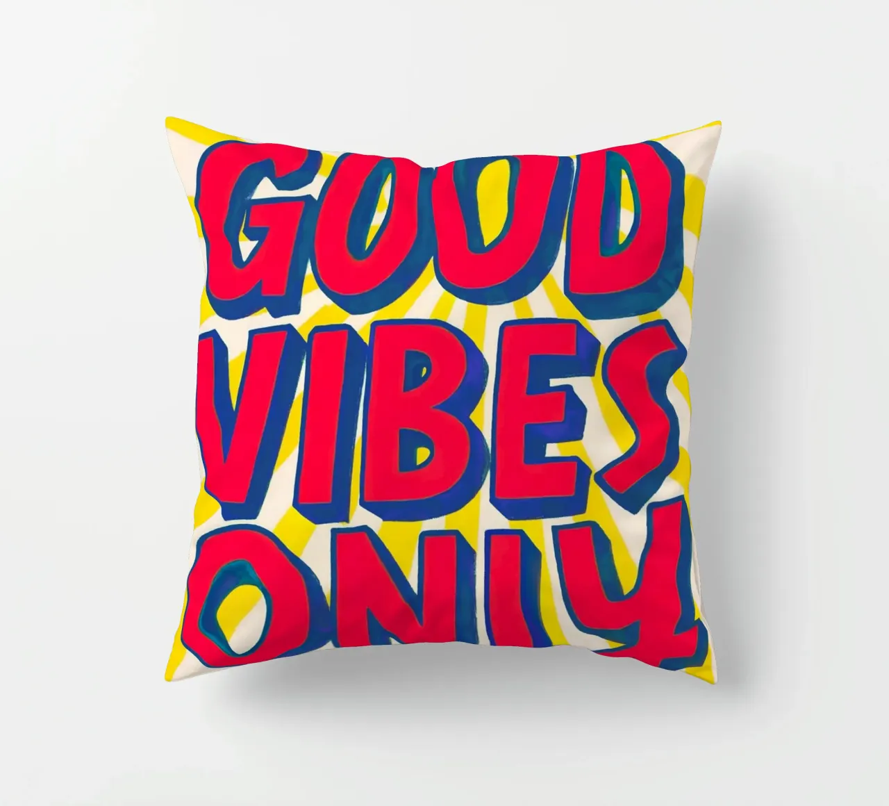 Good Vibes Only - Sole, onde e vibrazioni cuscino da QuooodZ by MooodzArt