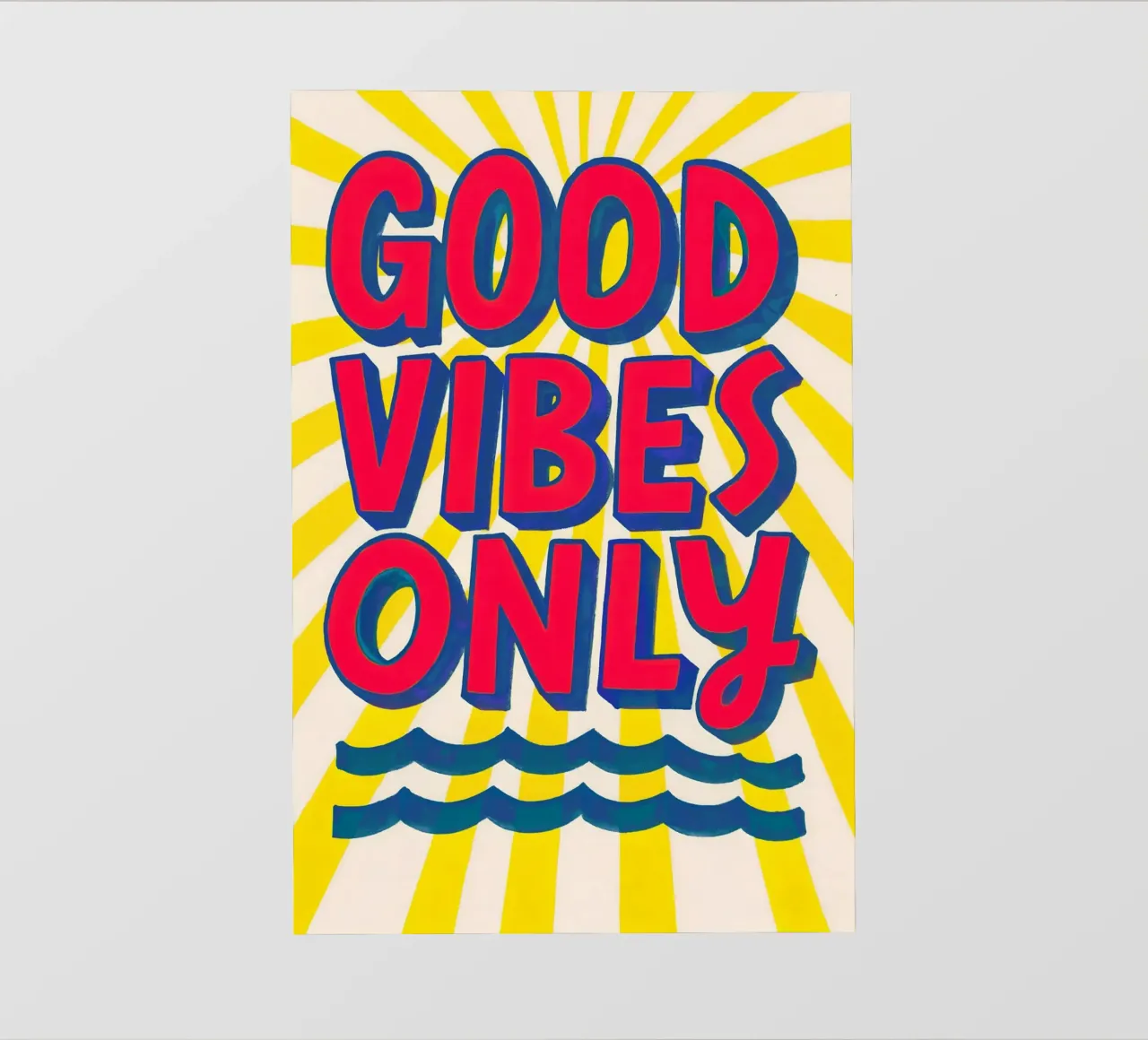 Good Vibes Only - Sole, onde e vibrazioni pellicola backlit da QuooodZ by MooodzArt