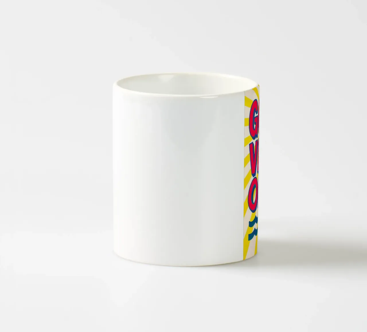 Good Vibes Only - Sole, onde e vibrazioni tazza in ceramica da QuooodZ by MooodzArt