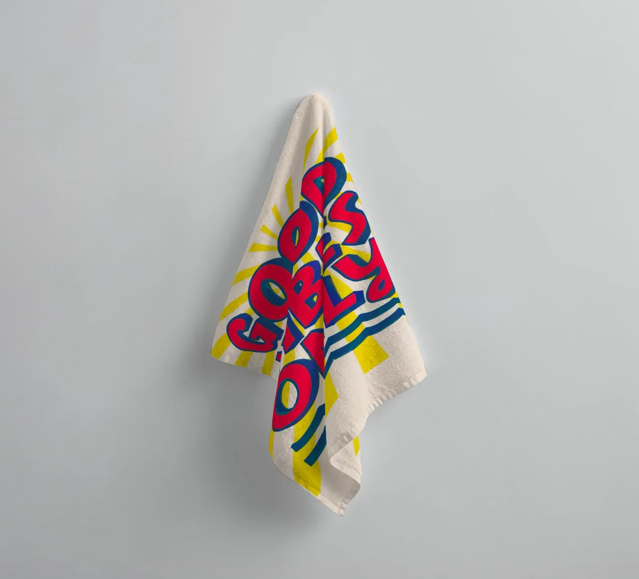 Good Vibes Only - Sole, onde e vibrazioni asciugamano da bagno da QuooodZ by MooodzArt