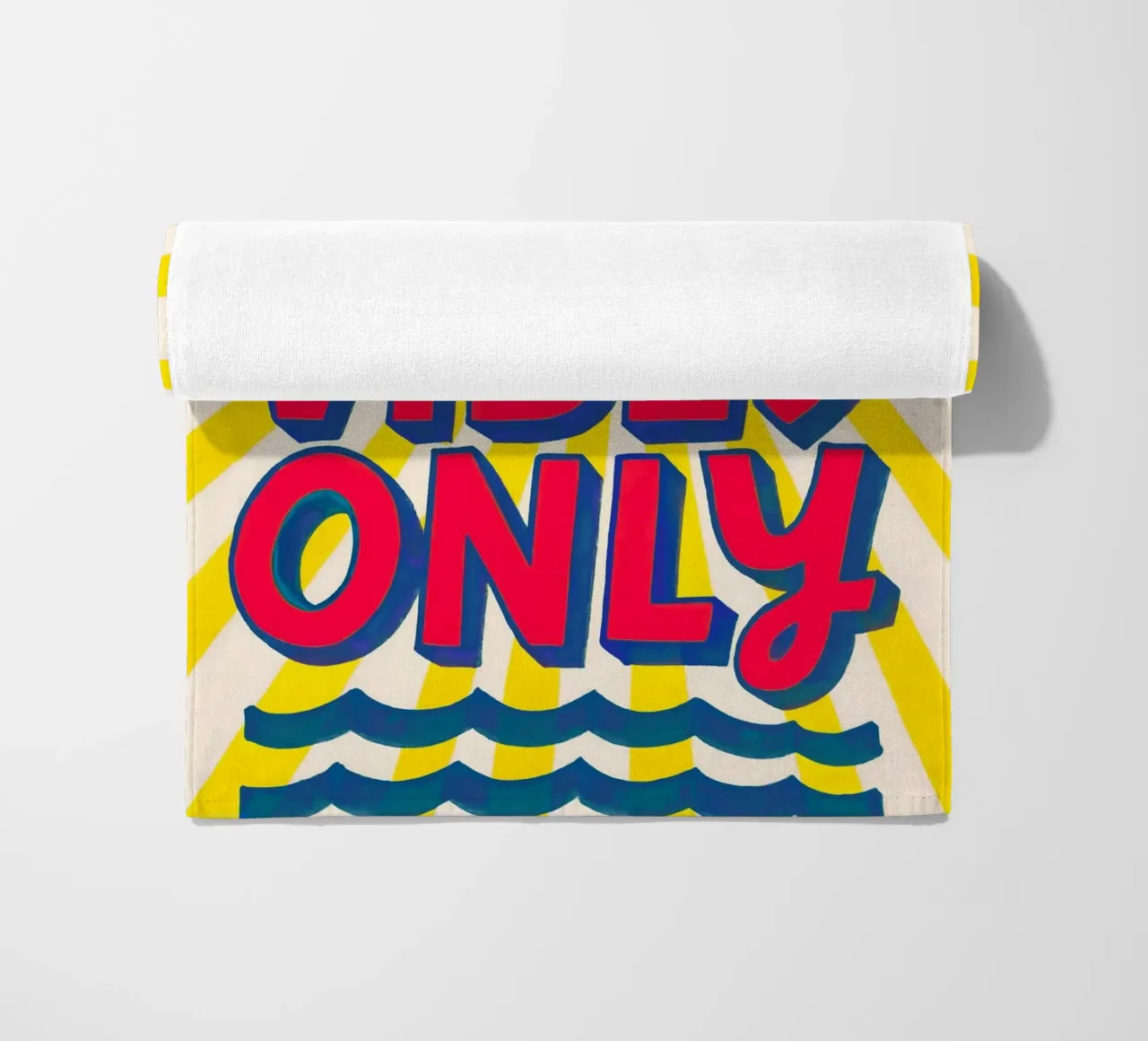 Good Vibes Only - Sole, onde e vibrazioni telo mare da QuooodZ by MooodzArt