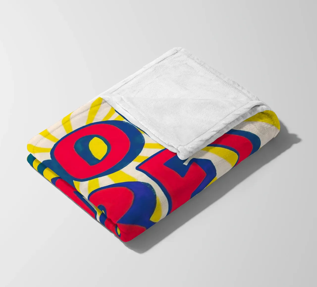 Good Vibes Only - Sole, onde e vibrazioni coperta in pile da QuooodZ by MooodzArt
