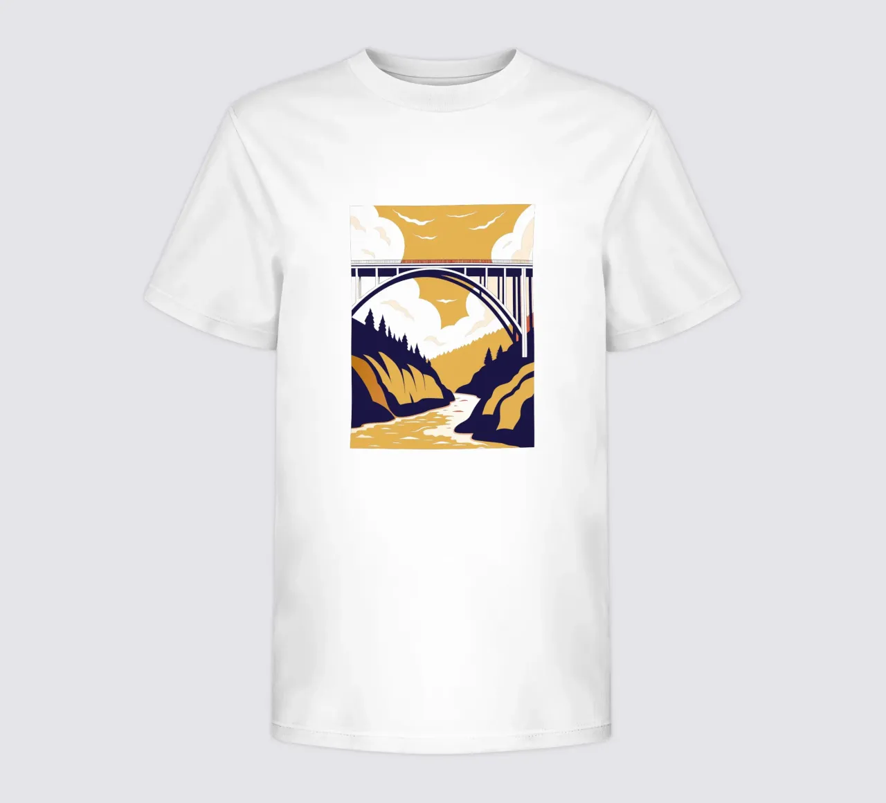 Ponte sul fiume t-shirt bambini da STORE PRESENCE
