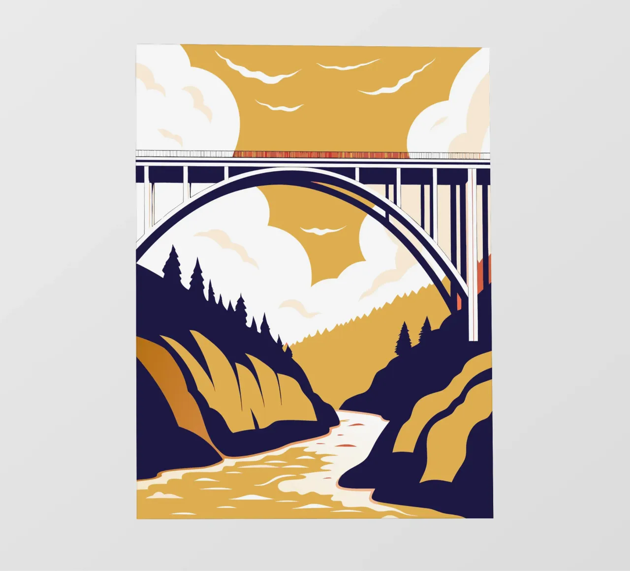 River Bridge photo wallpaper by STORE PRESENCE