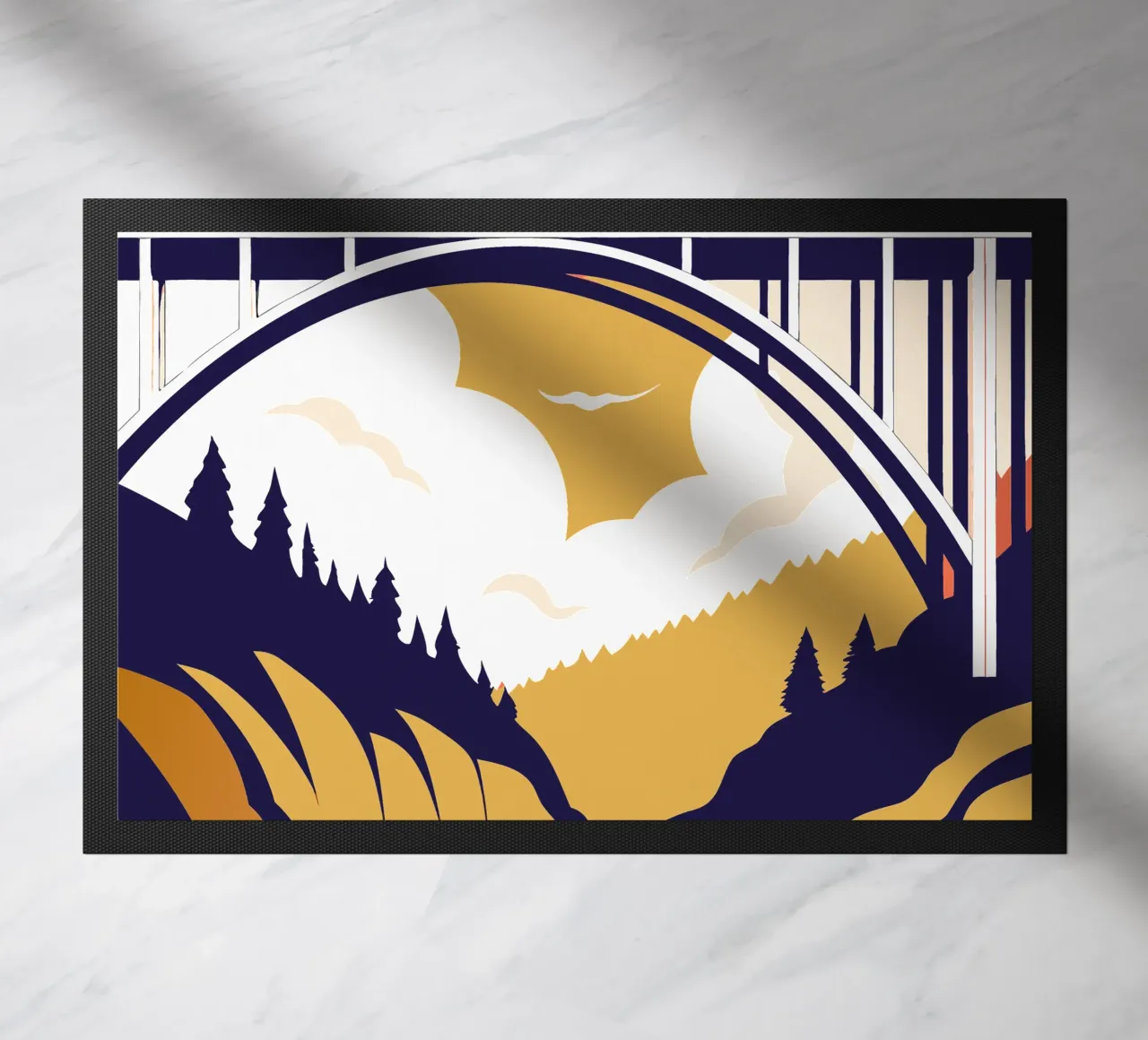 River Bridge doormat by STORE PRESENCE